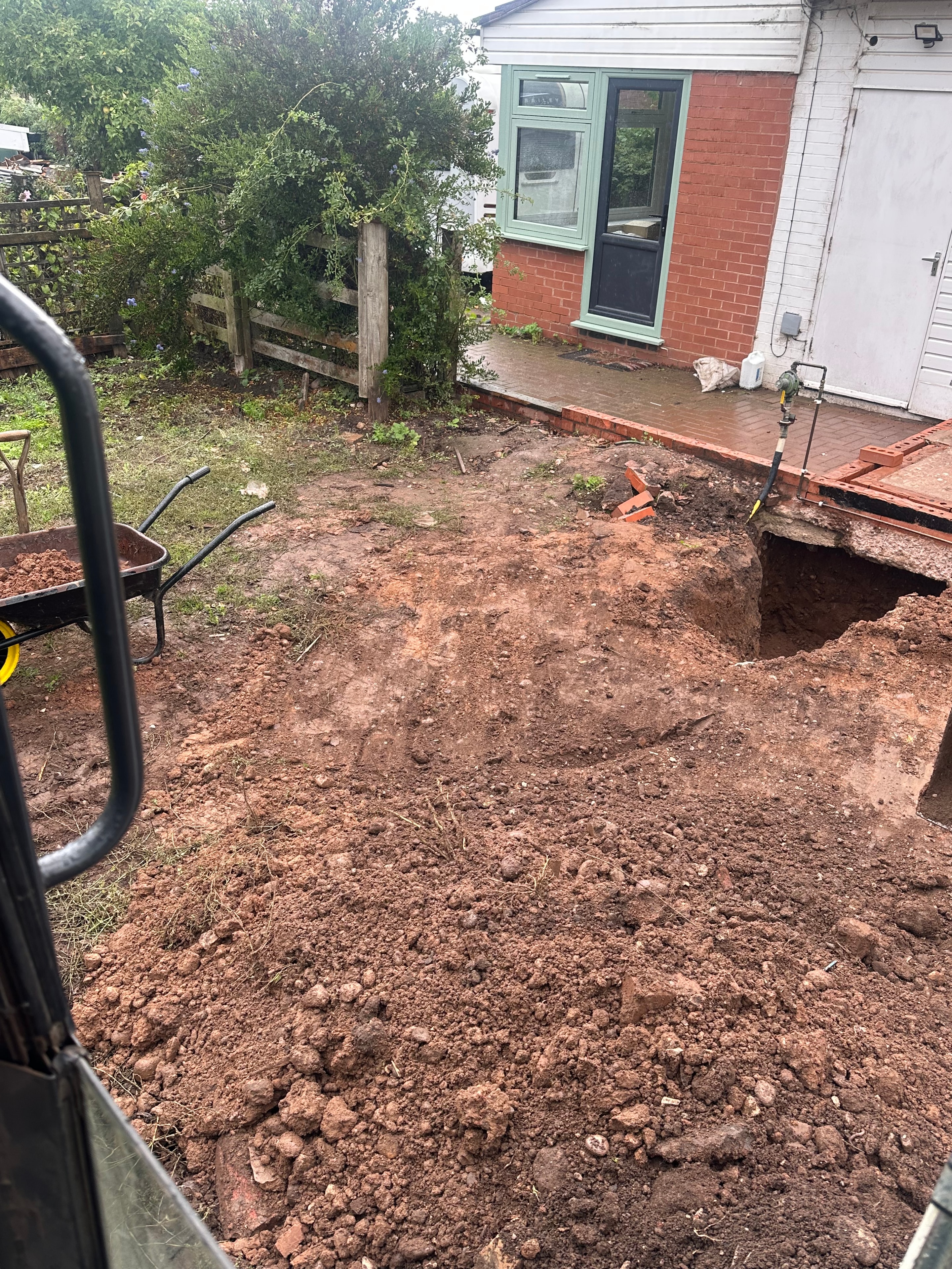 Completed groundworks